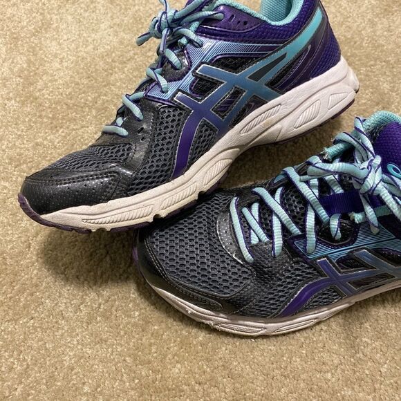 Women’s Grey & Purple ASICS Running Shoe 9.5 - Picture 6 of 6